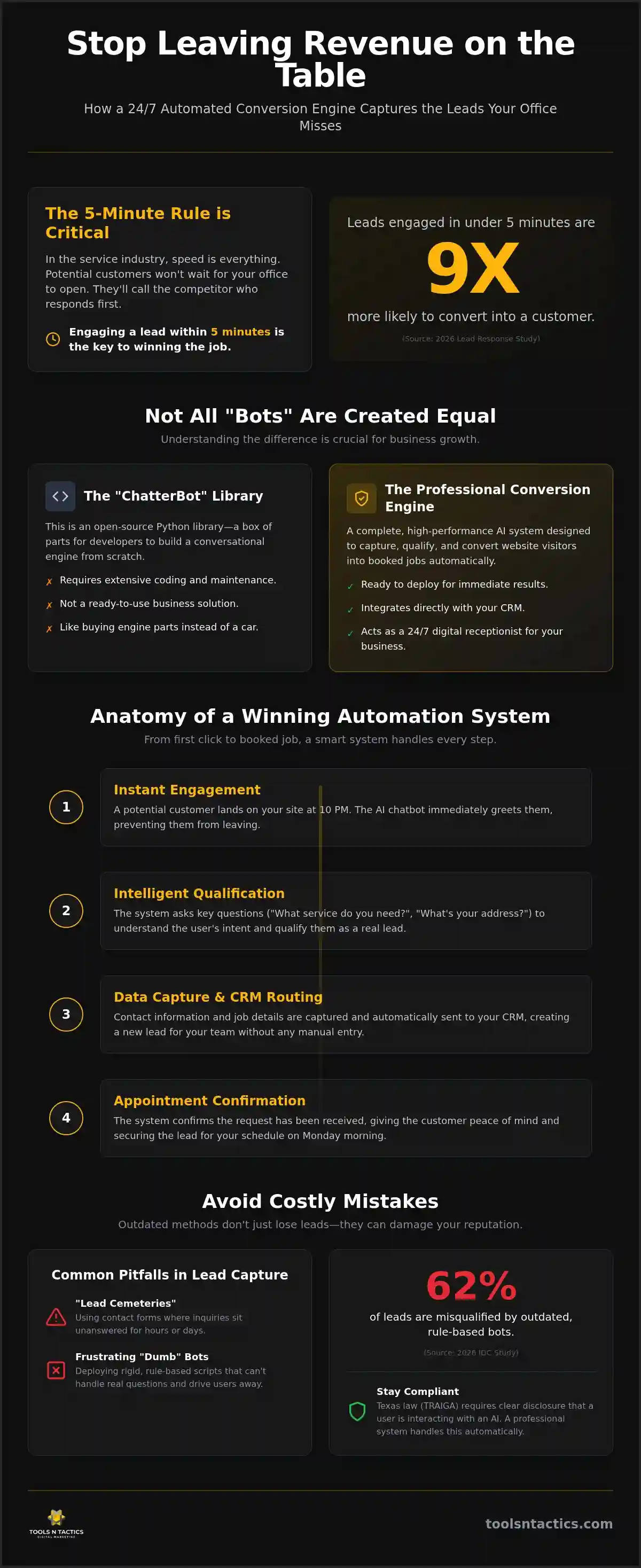 Chatbot vs. ChatterBot: How AI Automation Scales North Texas Service Businesses